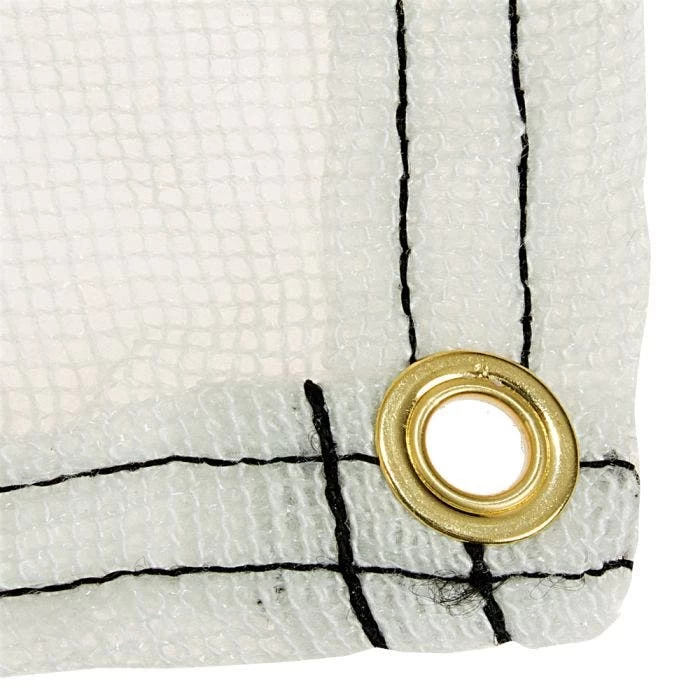 Poly Burlap Tarp Woven Polypropylene Grommets 12.5ft X 14ft 2 Poly Burlap Tarp Woven Polypropylene Grommets 12.5ft X 14ft - Image 2
