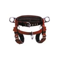 Weaver Work Positioning Saddle Single Sliding D Ring And Individual Leg Straps - Large