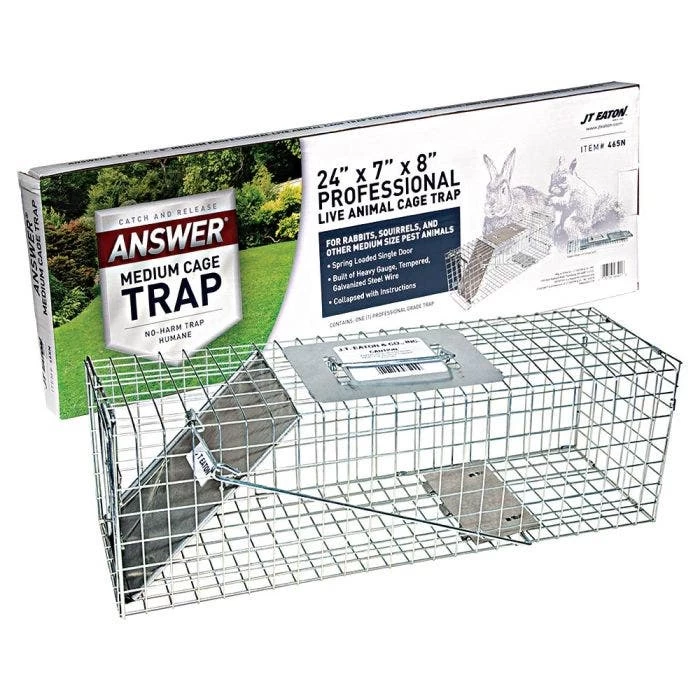 Answer For Medium Pests 24 X 7 X 8 Pro Live Animal Trap 1 Answer For Medium Pests 24 X 7 X 8 Pro Live Animal Trap
