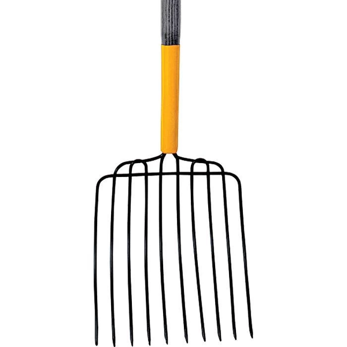 10-Tine Ames Ensilage Fork, 48-inch Straight Handle 2 10-Tine Ames Ensilage Fork, 48-inch Straight Handle - Image 2
