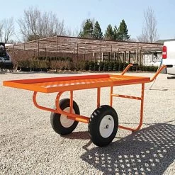 Leonard Flatbed 2-Wheel Nursery Cart, 2ft X 5ft Deck, 850 Lb Capacity -Garden And Outdoor Shop 2460ex 3 1