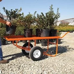 Leonard Flatbed 2-Wheel Nursery Cart, 2ft X 5ft Deck, 850 Lb Capacity -Garden And Outdoor Shop 2460ex 5 1
