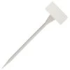 Angled Display White Plastic Stakes, 2in X 4in X 13in