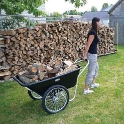 Muller's Original Smart Cart, Black 7 Cu. Ft. Tray With 20" Spoke Wheels -Garden And Outdoor Shop 37bb 2 1