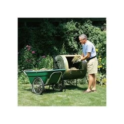 Muller's Original Smart Cart, Green 7 Cu. Ft. Tray With 20" Flat Free Spoke Wheels -Garden And Outdoor Shop 37gb ff 2