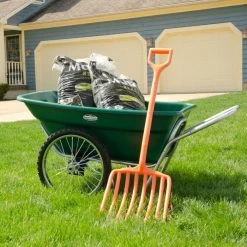 Muller's Original Smart Cart, Green 7 Cu. Ft. Tray With 20" Spoke Wheels -Garden And Outdoor Shop 37gb 4
