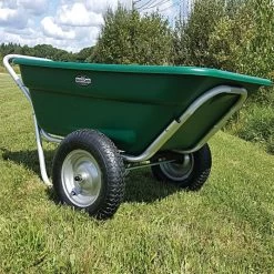 Muller's Original Smart Cart, Green 7 Cu. Ft. Tray With 16" Turf Wheels -Garden And Outdoor Shop 37gbt 2 1