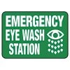 Emergency Eyewash Station Sign, Aluminum