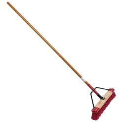 Harper Dual Bristle Broom Plastic Fibers 18in Wide