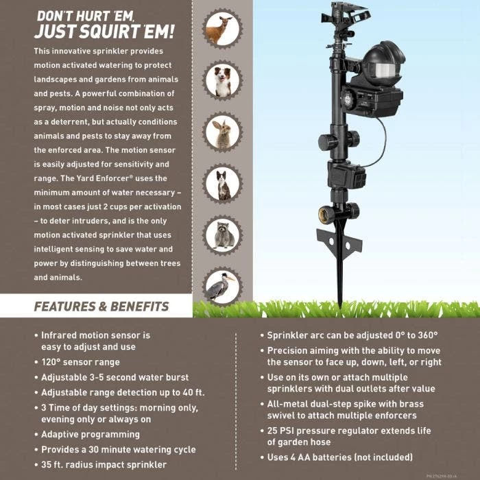 Orbit Yard Enforcer Motion-Activated Sprinkler 8 Orbit Yard Enforcer Motion-Activated Sprinkler - Image 8