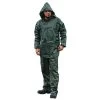 Premium Polyester Coated Rainsuit, Green, Extra Large