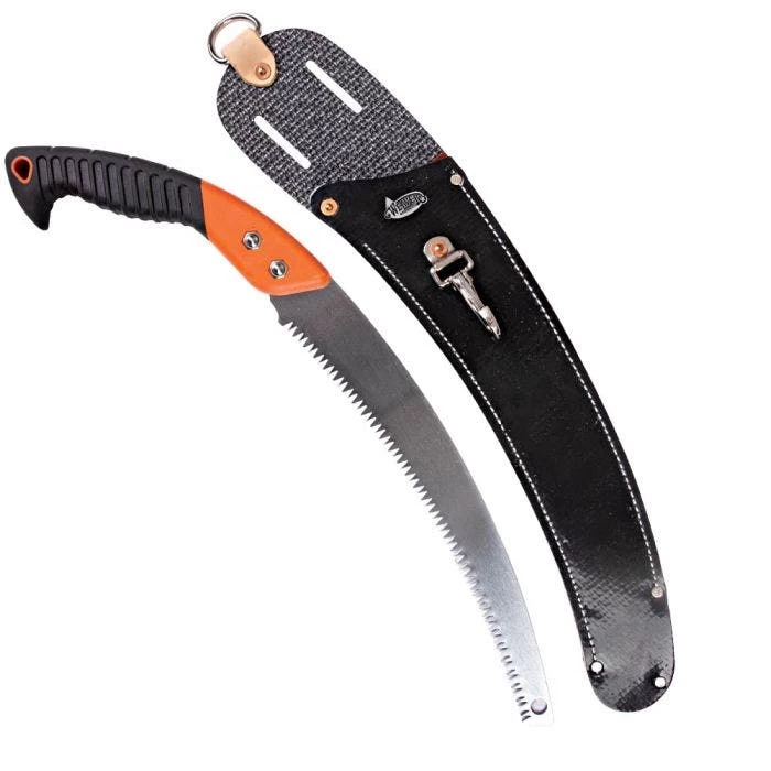 Leonard Tri Edge Curved Blade Pruning Saw And Scabbard Combo Rubberized Handle 1 Leonard Tri Edge Curved Blade Pruning Saw And Scabbard Combo Rubberized Handle