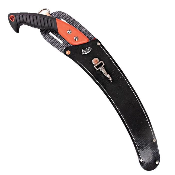 Leonard Tri Edge Curved Blade Pruning Saw And Scabbard Combo Rubberized Handle 2 Leonard Tri Edge Curved Blade Pruning Saw And Scabbard Combo Rubberized Handle - Image 2