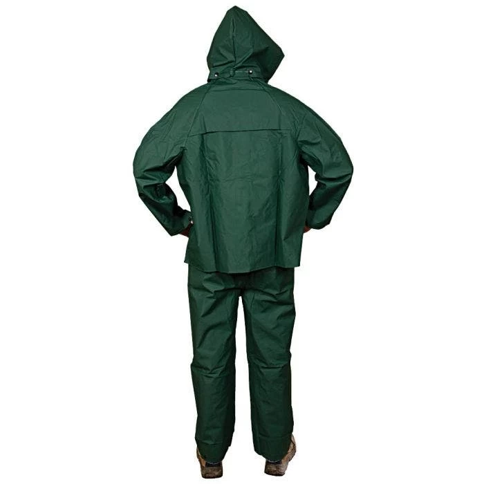 Onguard Sitex 3 Piece PVC On Polyester Rainsuit Green XL 2 Onguard Sitex 3 Piece PVC On Polyester Rainsuit Green XL - Image 2
