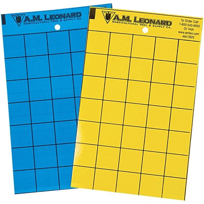 Leonard Double-Sided Sticky Insect Traps, Pack Of 25 1 Leonard Double-Sided Sticky Insect Traps, Pack Of 25
