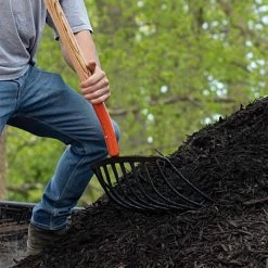 Leonard 10-Tine Forged Steel Scoop Fork With 48-Inch Straight Handle -Garden And Outdoor Shop amf10l 4 1