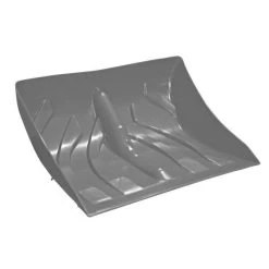 Leonard Poly Snow Shovel Blade With Steel Wear Strips, 18” Width, Complete With Handle Screw