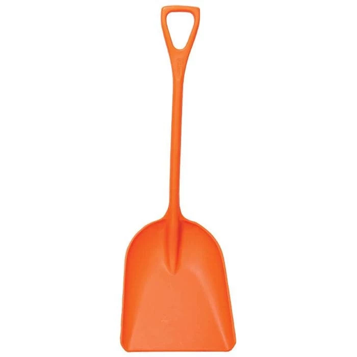 Poly Scoop Shovel By A.M. Leonard, 17in X 14in Blade, 25in D-Grip Handle, Lifetime Warranty 1 Poly Scoop Shovel By A.M. Leonard, 17in X 14in Blade, 25in D-Grip Handle, Lifetime Warranty