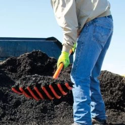 Leonard 8-Tine All Poly Scoop Fork, 63-inch Length 8 Leonard 8-Tine All Poly Scoop Fork, 63-inch Length -Garden And Outdoor Shop apf805 3