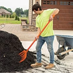 Leonard 8-Tine Poly Mulching Fork With Straight Handle -Garden And Outdoor Shop apf815 live2 10.20.22