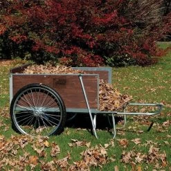 Yard Cart With Pneumatic Wheels 13 3 5 Cubic Foot Capacity