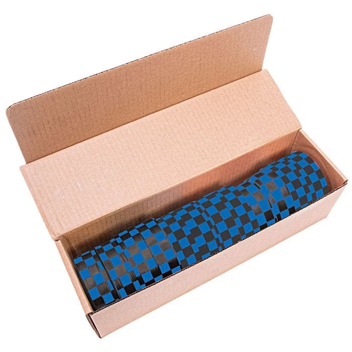 Blue And Black Checkerboard Tagging Tape, Box Of 12 Rolls 1 Blue And Black Checkerboard Tagging Tape, Box Of 12 Rolls