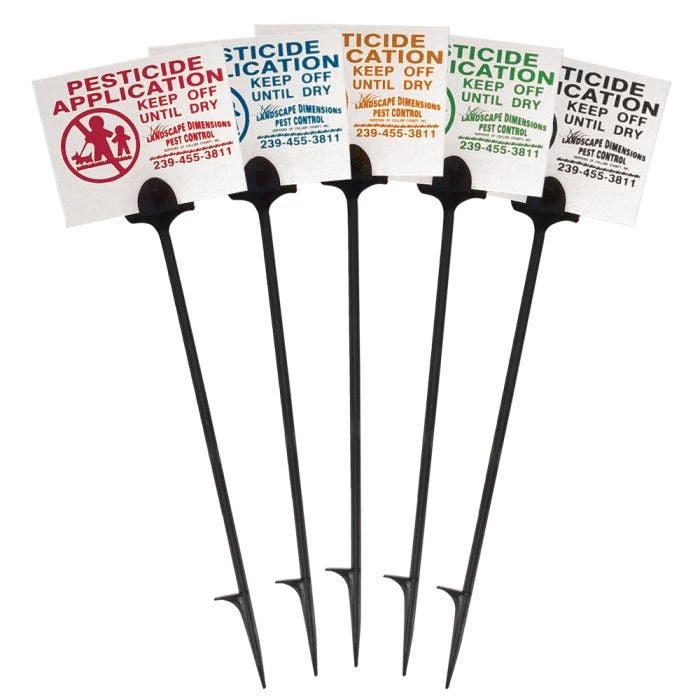 Weather Resistant Custom Application Sign, 5in X 5in, White 2 Weather Resistant Custom Application Sign, 5in X 5in, White - Image 2