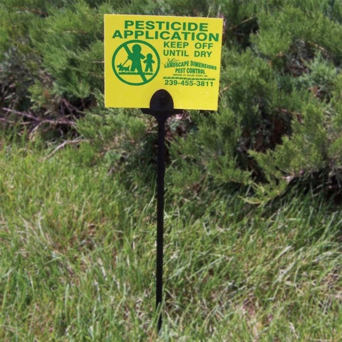 Weather Resistant Custom Application Sign, 5in X 4in, Yellow 4 Weather Resistant Custom Application Sign, 5in X 4in, Yellow - Image 4