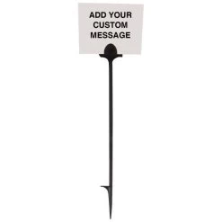 Weather Resistant Custom Application Sign, 5in X 5in, White