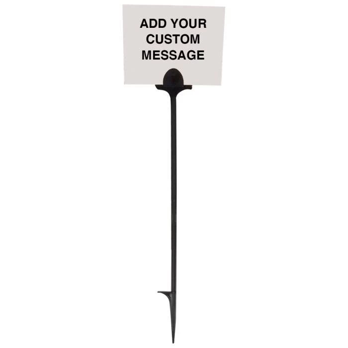 Weather Resistant Custom Application Sign, 5in X 5in, White 1 Weather Resistant Custom Application Sign, 5in X 5in, White