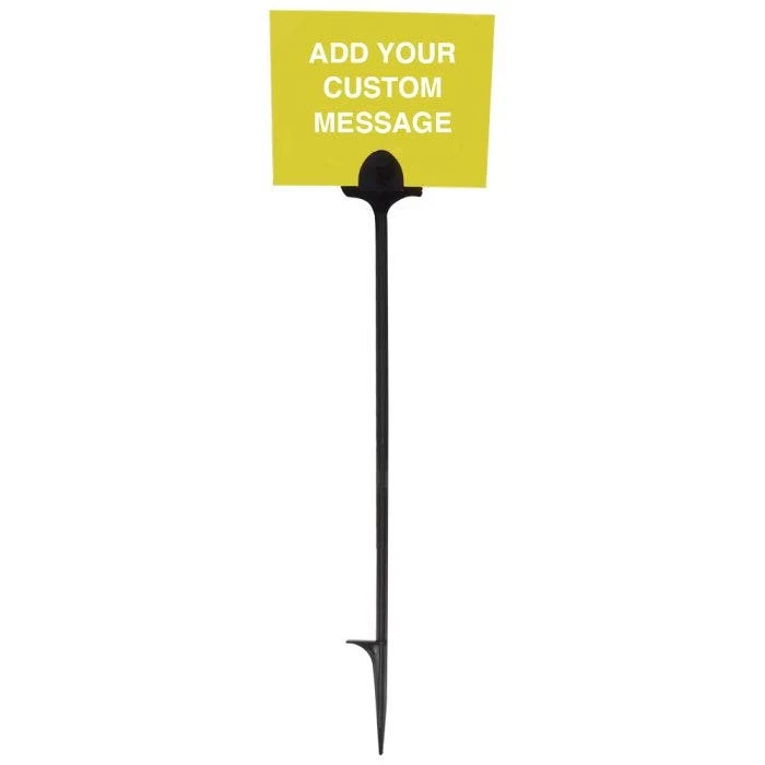 Weather Resistant Custom Application Sign, 5in X 4in, Yellow 1 Weather Resistant Custom Application Sign, 5in X 4in, Yellow