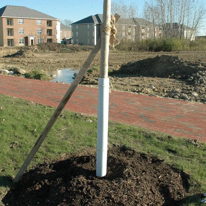 Tree Guard Corrugated Plastic Black White 24in X 8in 2 Tree Guard Corrugated Plastic Black White 24in X 8in - Image 2