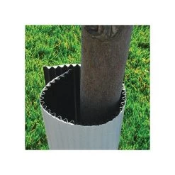 Tree Guard Corrugated Plastic Black White 32in X 12in