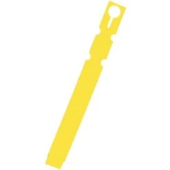 Slip 'N Lock 1-Inch X 7-Inch Thermal Transfer Labels With Loop Lock, Yellow