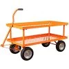 Leonard 2-Foot By 5-Foot Pull-Style Nursery Cart With 18-Inch Shelf