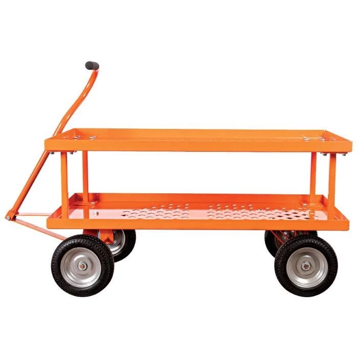 Leonard 2-Foot By 5-Foot Pull-Style Nursery Cart With 18-Inch Shelf 2 Leonard 2-Foot By 5-Foot Pull-Style Nursery Cart With 18-Inch Shelf - Image 2