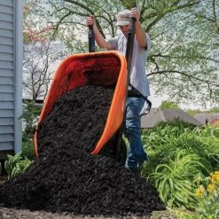 Leonard 8-Cubic-Foot Capacity Poly Tray Wheelbarrows With Flat-Free Tire -Garden And Outdoor Shop fwb08 3