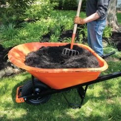 Leonard 8-Cubic-Foot Capacity Poly Tray Wheelbarrows With Flat-Free Tire -Garden And Outdoor Shop fwb08 5