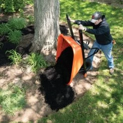 Leonard 8-Cubic-Foot Capacity Poly Tray Wheelbarrows With Flat-Free Tire -Garden And Outdoor Shop fwb08 7