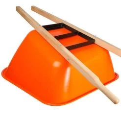 Leonard 2-Wheeled, 10-Cubic-Foot Capacity Poly Tray Wheelbarrow With Flat-Free Tires -Garden And Outdoor Shop fwb10 5