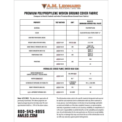 3.2oz Premium Woven Ground Cover 10ft (Folded) X 300ft 11 3.2oz Premium Woven Ground Cover 10ft (Folded) X 300ft -Garden And Outdoor Shop gc103 spec sheet