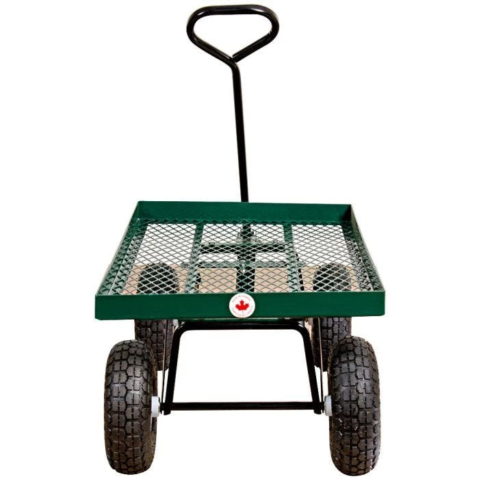 Metal Deck Wagon, Flat Free Tires, 20 In X 38 In 2 Metal Deck Wagon, Flat Free Tires, 20 In X 38 In - Image 2