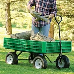 Leonard Green Utility Wagon, 30in X 46in X 7.5in Tray -Garden And Outdoor Shop gw45g 2