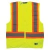 BERNE Class 2 Hi-Visibility Multi-Color Vest Yellow - XL Regular