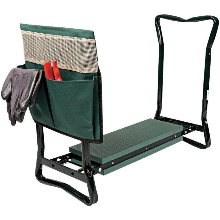Green Garden Kneeler And Bench With Pouch 1 Green Garden Kneeler And Bench With Pouch