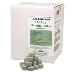 Leonard Fertilizer Tablets For Tree Planting 12-17-17 Controlled Release 12 Months 12 Gram