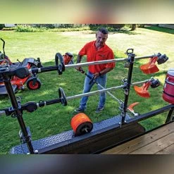 Channel Style Lockable Trimer Racks, 3 Trimmers -Garden And Outdoor Shop lt13 live 1