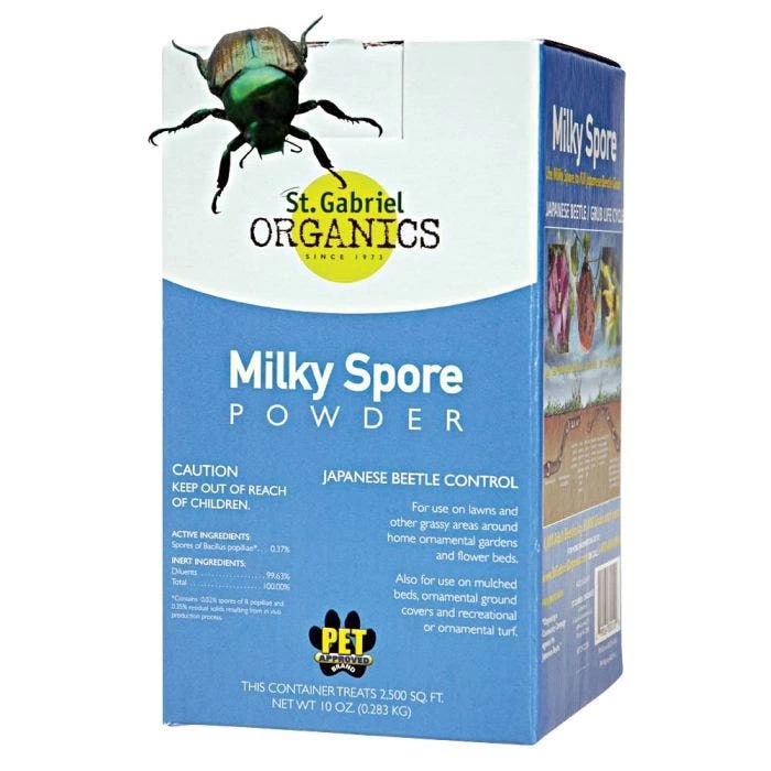 Milky Spore Powder For Organic Lawn Grub Control, 10 Oz. 1 Milky Spore Powder For Organic Lawn Grub Control, 10 Oz.