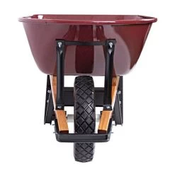 Scenic Road 6-Cubic-Foot Capacity Steel Tray Wheelbarrow With Flat Free Tire 6 Scenic Road 6-Cubic-Foot Capacity Steel Tray Wheelbarrow With Flat Free Tire -Garden And Outdoor Shop mss6 1ff front