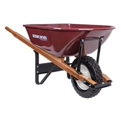 Scenic Road 6-Cubic-Foot Capacity Steel Tray Wheelbarrow With Flat Free Tire 7 Scenic Road 6-Cubic-Foot Capacity Steel Tray Wheelbarrow With Flat Free Tire -Garden And Outdoor Shop mss6 1ff right